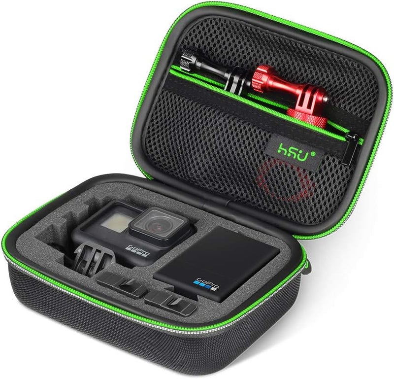 HSU Carrying Case for GoPro Hero 13/12/11/10/9/8/7/6/5 Black and Accessories, Protective Security Bag, Storage Solution for Adventurers-Upgraded Interior Foam - Image 1